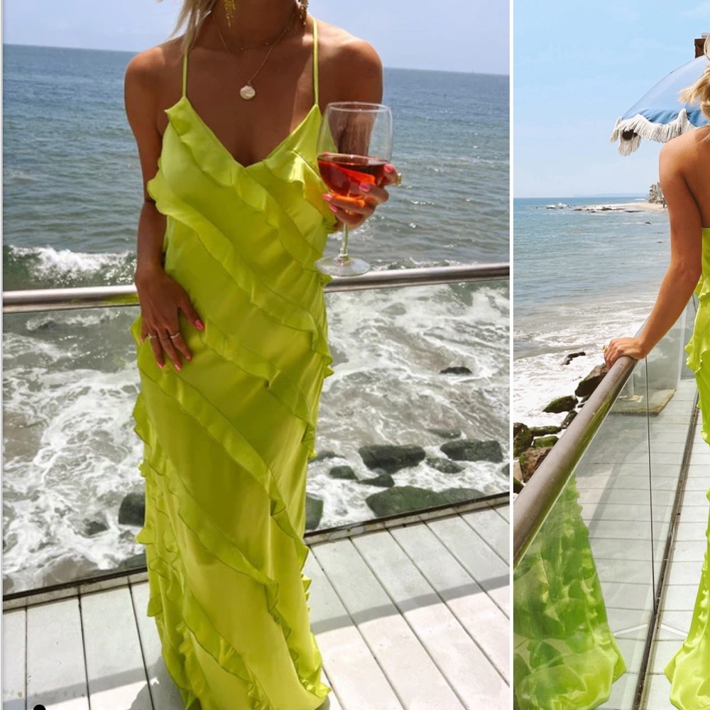 NWT Show Me Your MuMu Romance Ruffle Dress